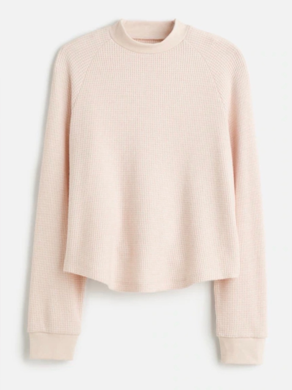 NWT New Madewell Waffle-Knit Long-Sleeve Crewneck Tee